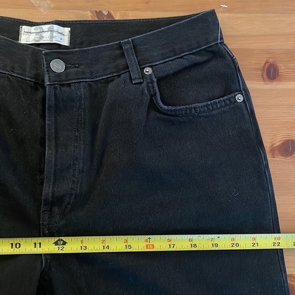 We The Free The Maggie Midrise Straight leg jeans Washed Black Size 31 - Picture 8 of 12